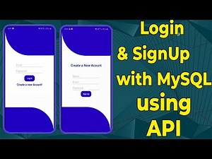 Android login and Registration with MySQL using REST API