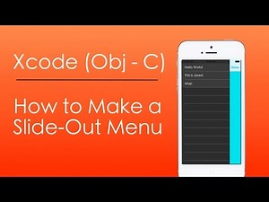 How to Make a Slide Out Menu with Objective-C in Xcode