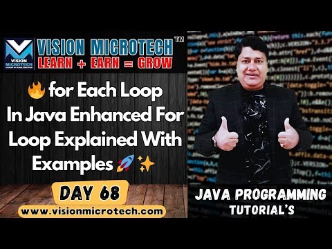 🔥 for Each Loop In Java | Enhanced For Loop Explained With Examples 🚀 ✨