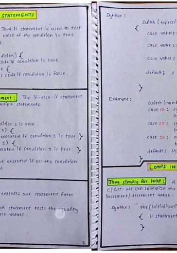 Java Basic Handwritten notes 📝 #javaprogramming #handwritten #notes #learning #viral #basic #likes