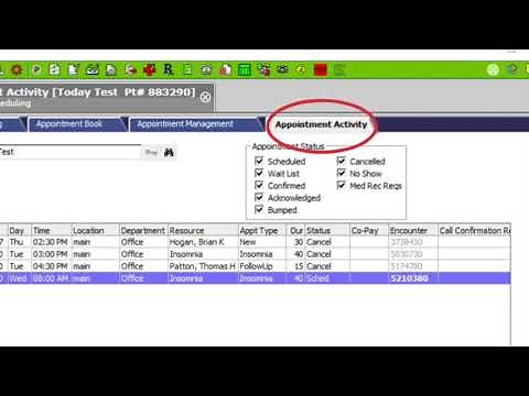 Reschedule Appointments in Allscripts PM EHR