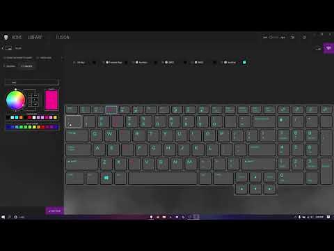 How to change colors on Alienware laptop using command center.