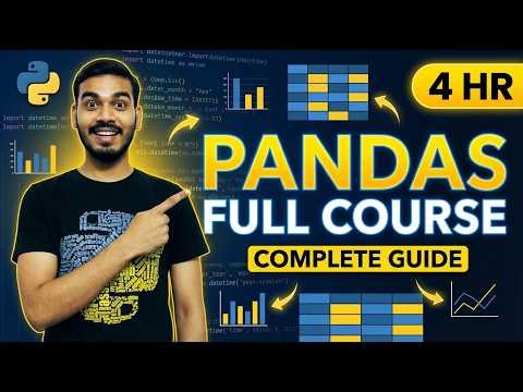 Python Pandas Full Course | Data Analysis, Cleaning, Filtering, Groupby (2026)