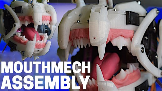 DIY animatronic 3D printed mouth using Arduino and Python