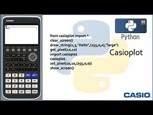 Python™ Video 13: Casioplot and CasioPlot Commands