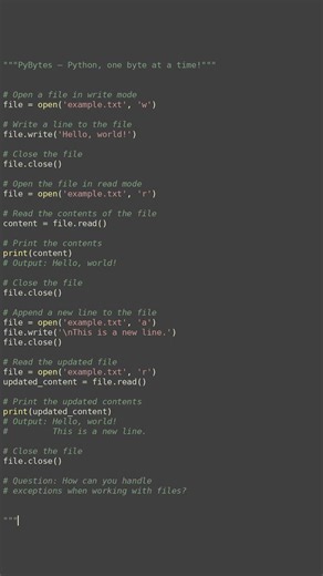 file management basics #python #showcase