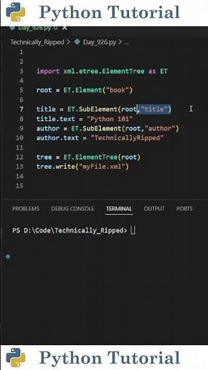 How to Create XML Files Using Python | Python Tutorial