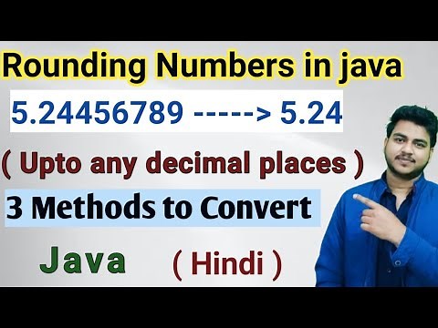 Java Rounding Numbers Upto any decimal places | 3 Methods to Convert | Java Coding | Decimal Round |