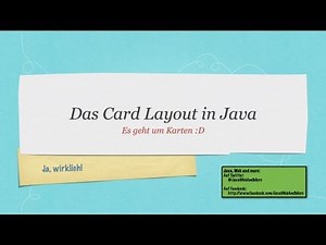 Das Card Layout in Java #GUI-Layout