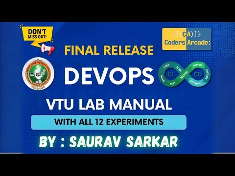 DevOps VTU Final Lab Manual For BCSL657D Released || Coders Arcade