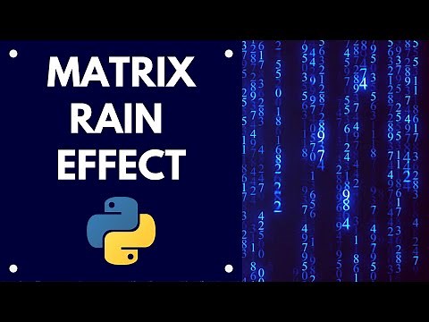 Create The Matrix Rain Effect (pymatrix-rain module)