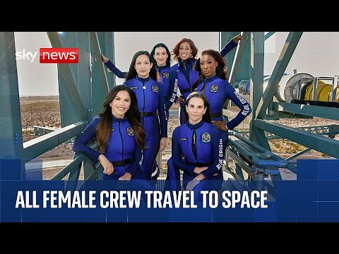 Katy Perry launches into space with all-female Blue Origin crew