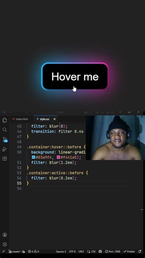 🚀 Create an Amazing Button Hover Effect Using HTML & CSS #shorts