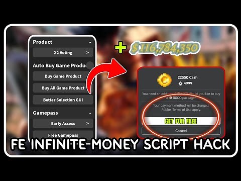 [ FE ] Generate Infinite Money Script - ROBLOX SCRIPTS - Infinite Coins, FREE Gamepass