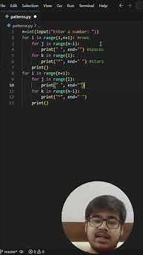 Python Diamond Star Pattern #shorts