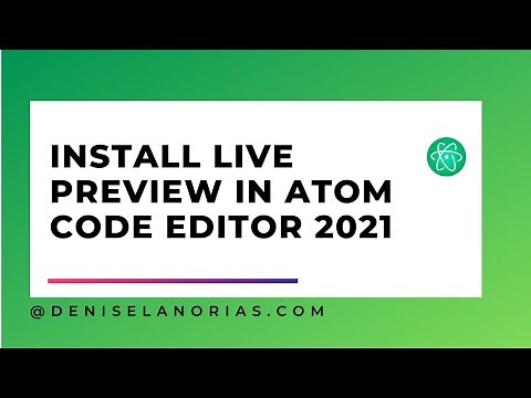 How To Install Live Preview on ATOM CODE EDITOR