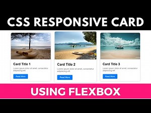 CSS Responsive Cards | HTML & CSS Tutorial