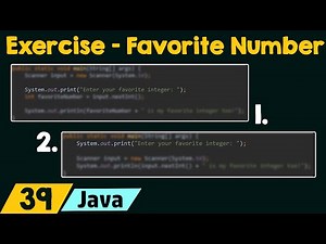 Java Exercise – Favorite Number
