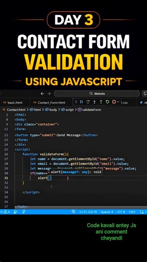 Build a website in 5 days | Day-3 | techvision26 #shorts #coding # developerlife #codinglife
