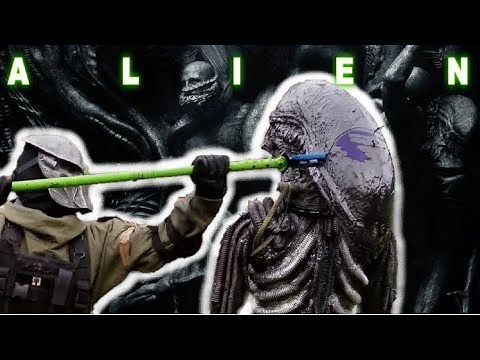 M48 Apocalypse Survival Spear Vs Xenomorph! AlienGoBoom