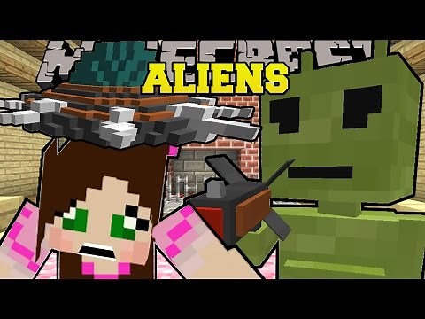 Minecraft: ABDUCTED BY ALIENS! (UFOS, RAY GUNS, & ALIENS!) Custom Command