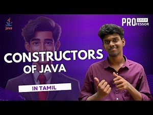 #19 Constructors in Java in Tamil
