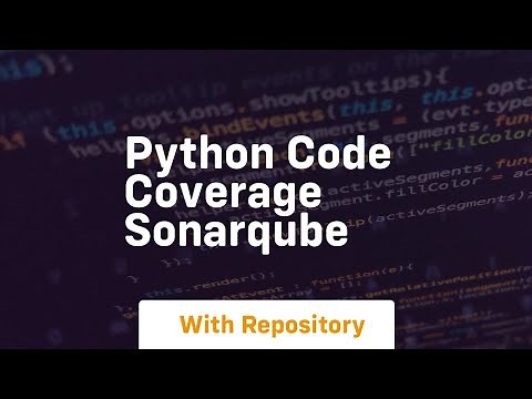 python code coverage sonarqube