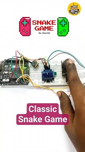 Arduino Classic Snake Game ! #arduino #arduinoproject #arduino #coding #robotics #diy #robotics