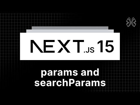 Next.js 15 Tutorial - 21 - params and searchParams