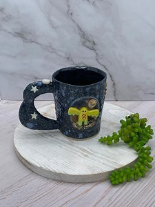 Handmade Alien Mug With Wings, Space Creature Coffee Cup, Unique Sci-fi Pottery - Etsy