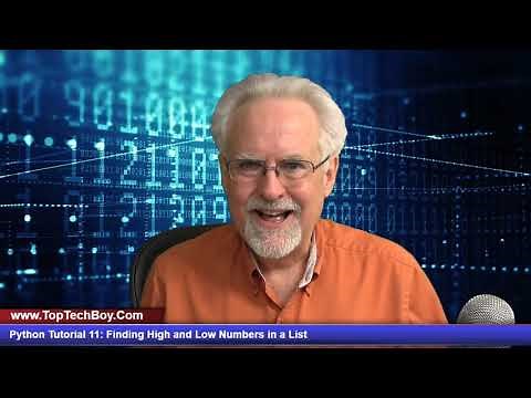 Python Tutorial 11: Finding Maximum and Minimum Numbers in a List in Python