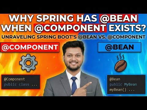 Why Spring Has @Bean When @Component Exists?