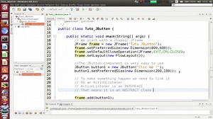 Tutorial Java - JButton presentation - part 1