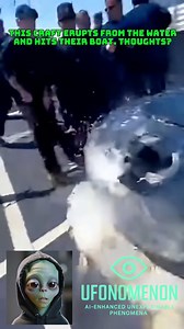 This craft erupts from the water and hits their boat. Thoughts? #ufo #ufos #uap #alien | Ufonomenon