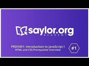 HTML and CSS - JavaScript Course Study Session #1