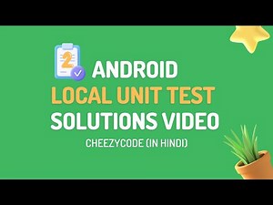 Android Local Unit Test - Solution Video | Kotlin - CheezyCode - Part 2
