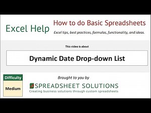 Dynamic Date Drop down List