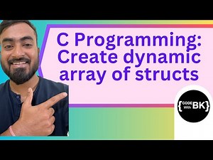 Dynamic Array of Structs in C using malloc | Dynamic Memory Allocation | C Programming for Beginners