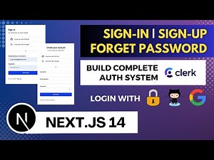Next.js 14 Authentication with Clerk - Login | Sign Up and Forget Password