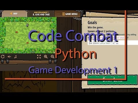 CodeCombat Give and Take Level 8 Python Game Development Tutorial