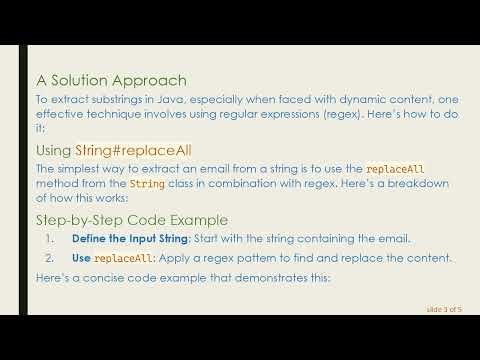 How to Extract Substrings from a String in Java