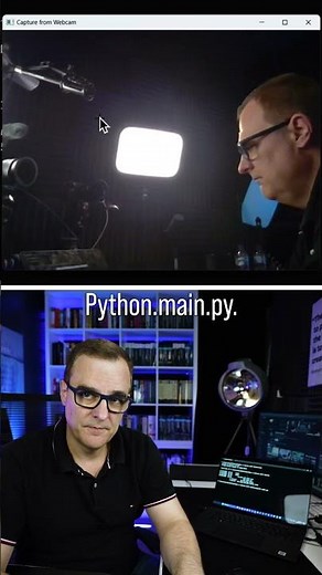 Open Webcam with Python (10 lines only) #shorts #python #webcam #windows #privacy