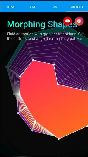 Morphing Shape Using HTML | CSS | JS