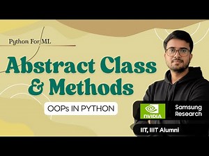 1.10.20 Abstract Class & Methods | OOPs in Python | Hindi