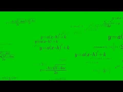 Green Screen: Math Equations Flying | Chroma Key Full 1080p HD