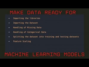 Learn Data Science: Data Preprocessing in Python for Machine Learning