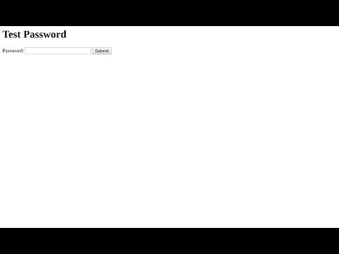 How to code a password protected website using HTML/JavaScript