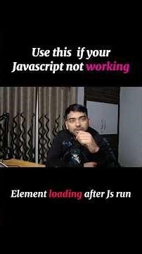 Javascript not working , UI Loading Late🚀 #coding