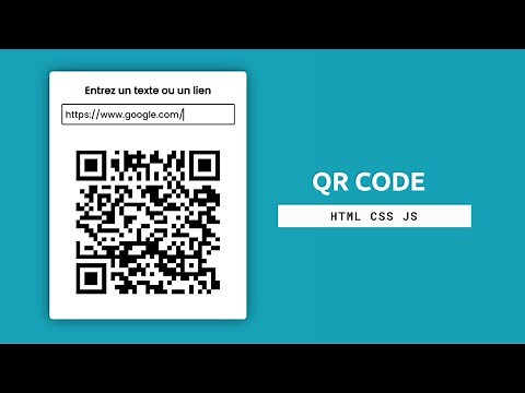 Générateur de QR Code en HTML CSS JS