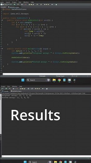Bubble Sort in Java (With Output) – Easy Explanation